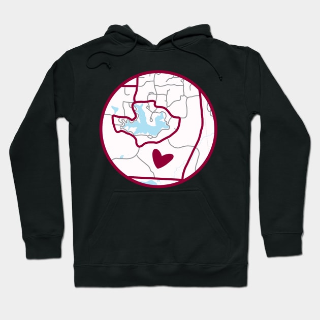 Southern Illinois University Campus Map Hoodie by GrellenDraws